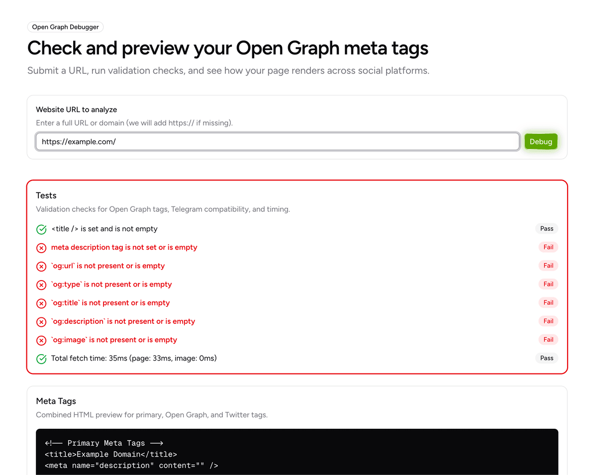 OpenGraphDebug.com